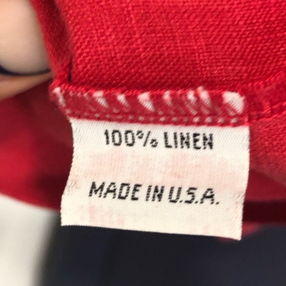 Bryn Walker Red linen button, down shirt, jacket - Picture 5 of 9